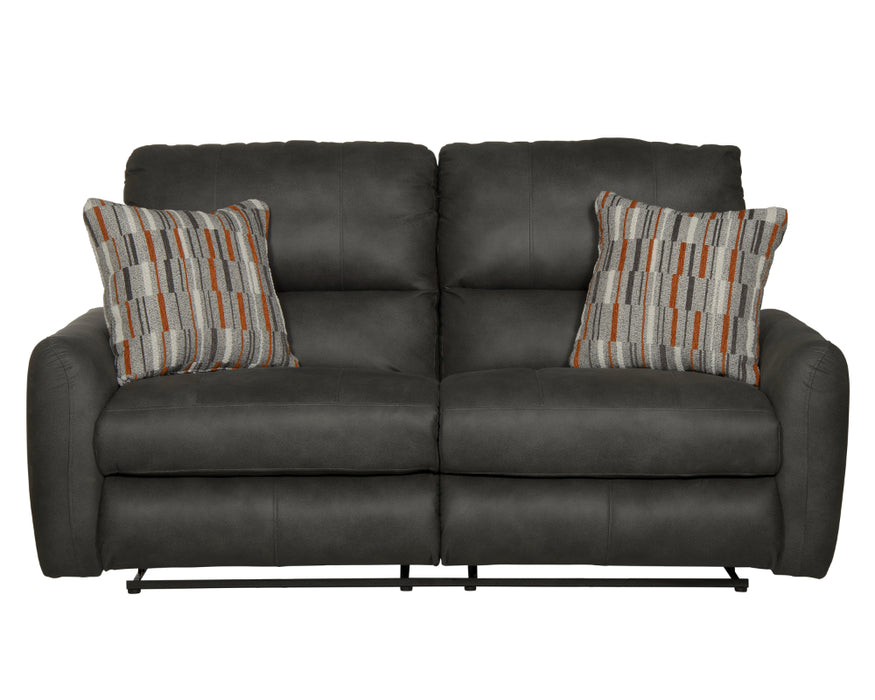 Catnapper - Dorian 3 Piece Reclining Living Room Set in Charcoal/Nutmeg - 3071-72-70-CHARCOAL