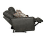 Catnapper - Dorian Reclining Loveseat in Charcoal/Nutmeg - 3072-CHARCOAL - GreatFurnitureDeal