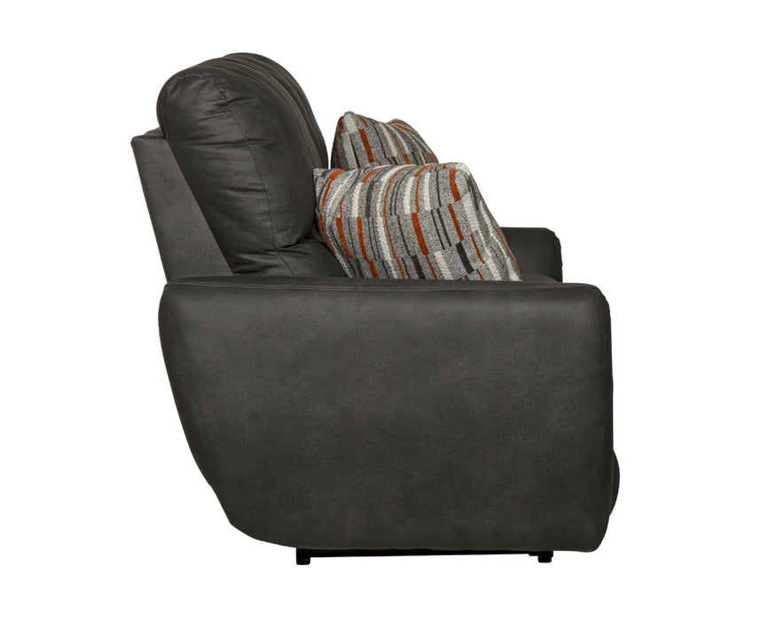 Catnapper - Dorian 3 Piece Reclining Living Room Set in Charcoal/Nutmeg - 3071-72-70-CHARCOAL