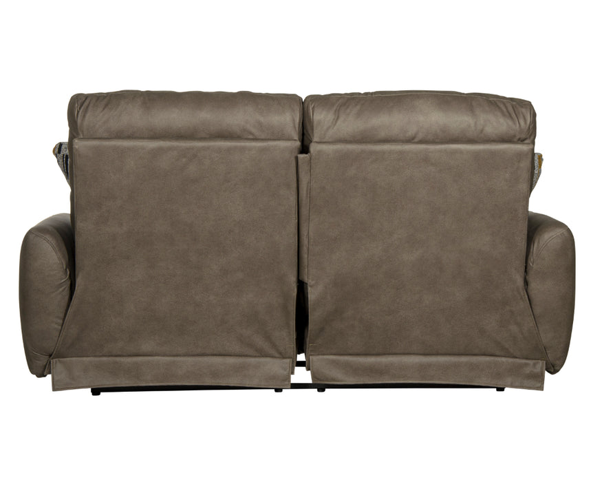 Catnapper - Dorian Power Reclining Loveseat in Pebble/Eclipse - 63072-PEBBLE - GreatFurnitureDeal