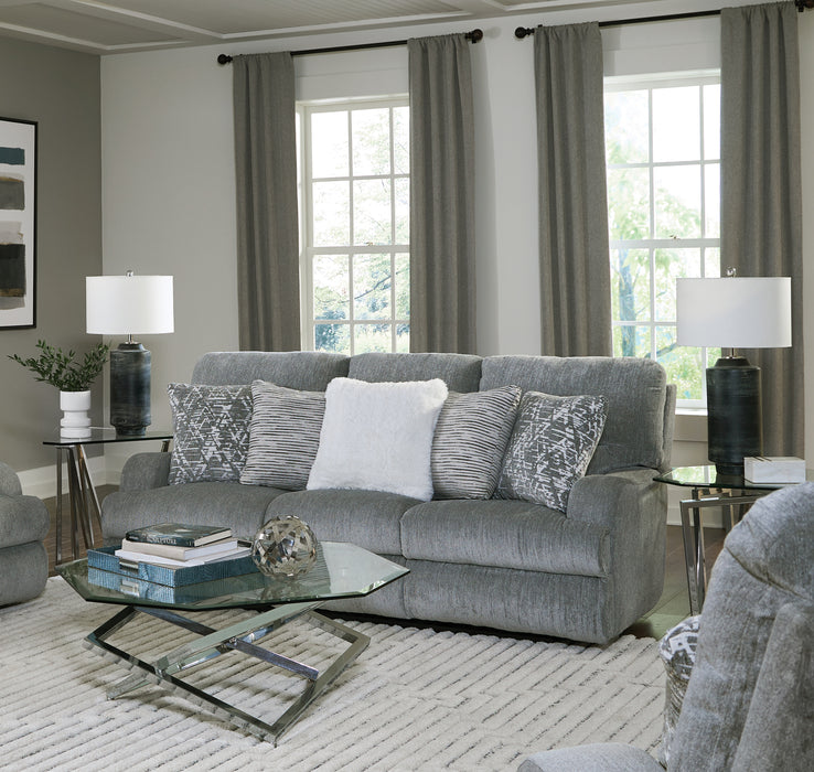 Catnapper - Zane 2 Piece Power Reclining Sofa Set in Shark - 63091-92-SHARK - GreatFurnitureDeal