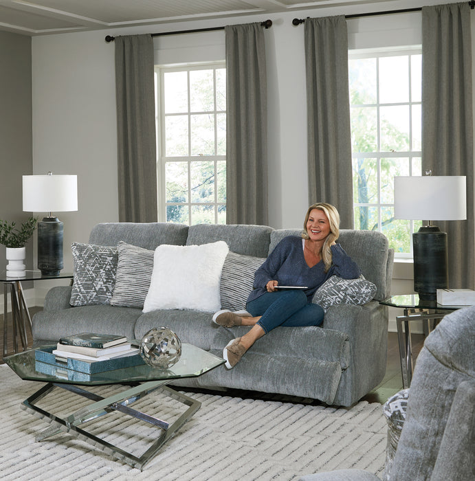 Catnapper - Zane 2 Piece Power Reclining Sofa Set in Shark - 63091-92-SHARK - GreatFurnitureDeal