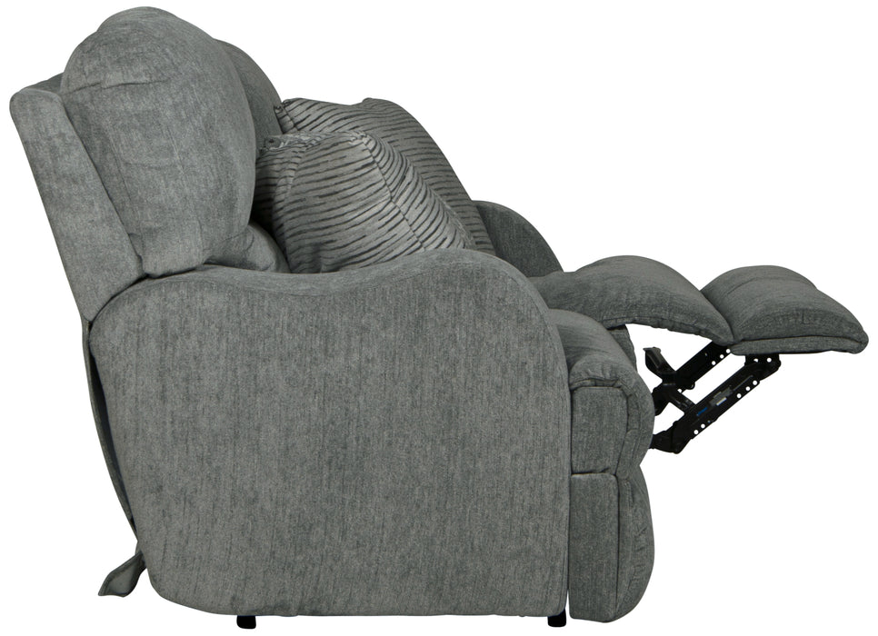 Catnapper - Zane Power Reclining Loveseat in Shark - 63092-SHARK - GreatFurnitureDeal