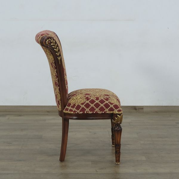 European Furniture - Veronica Dining Side Chair in Antique Dark Gold Leaf Set of 2 - 31060-SC - GreatFurnitureDeal