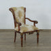 European Furniture - Veronica Dining Arm Chair in Antique Dark Gold Leaf Set of 2 - 31062-AC - GreatFurnitureDeal