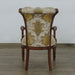 European Furniture - Veronica Dining Arm Chair in Antique Dark Gold Leaf Set of 2 - 31062-AC - GreatFurnitureDeal