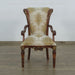 European Furniture - Veronica Dining Arm Chair in Antique Dark Gold Leaf Set of 2 - 31062-AC - GreatFurnitureDeal