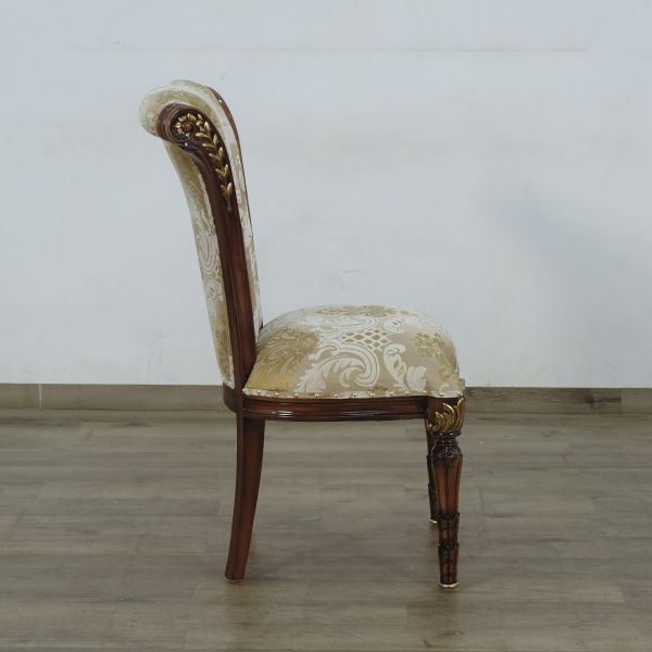 European Furniture - Veronica Dining Side Chair in Antique Dark Gold Leaf Set of 2 - 31062-SC - GreatFurnitureDeal