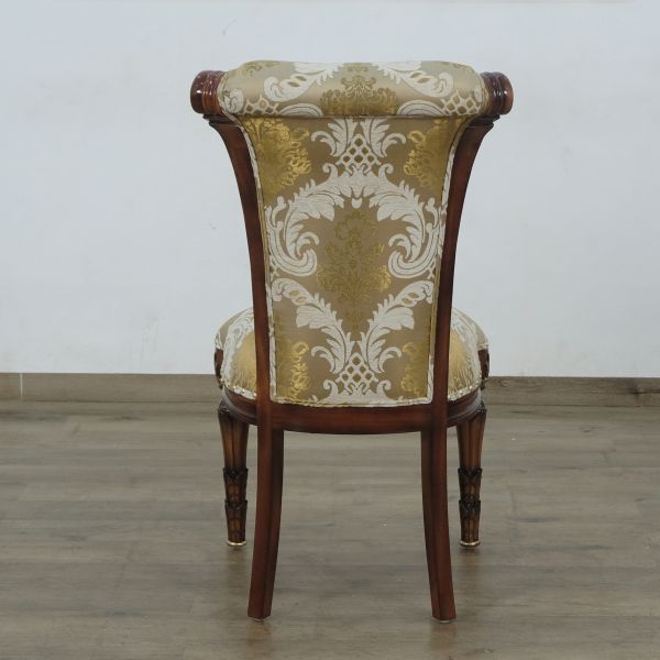 European Furniture - Veronica Dining Side Chair in Antique Dark Gold Leaf Set of 2 - 31062-SC - GreatFurnitureDeal