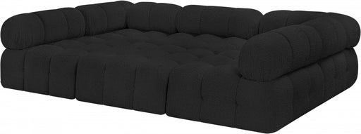 Meridian Furniture - Ames 102" Boucle Fabric Upholstered 6 Piece Modular Sectional - 611Black-Sec6C - GreatFurnitureDeal