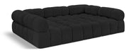 Meridian Furniture - Ames 102" Boucle Fabric Upholstered 6 Piece Modular Sectional - 611Black-Sec6C - GreatFurnitureDeal