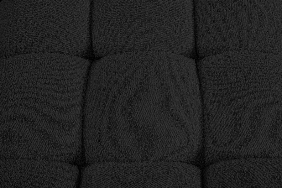 Meridian Furniture - Ames 204" Boucle Fabric Upholstered 7 Piece Modular Sectional - 611Black-Sec7C - GreatFurnitureDeal