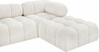 Meridian Furniture - Ames 136" Boucle Fabric Upholstered 6 Piece Modular Sectional - 611Cream-Sec6A - GreatFurnitureDeal