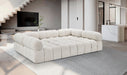 Meridian Furniture - Ames 102" Boucle Fabric Upholstered 6 Piece Modular Sectional - 611Cream-Sec6C - GreatFurnitureDeal