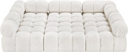 Meridian Furniture - Ames 102" Boucle Fabric Upholstered 6 Piece Modular Sectional - 611Cream-Sec6C - GreatFurnitureDeal