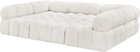 Meridian Furniture - Ames 102" Boucle Fabric Upholstered 6 Piece Modular Sectional - 611Cream-Sec6C - GreatFurnitureDeal