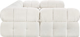Meridian Furniture - Ames 102" Boucle Fabric Upholstered 6 Piece Modular Sectional - 611Cream-Sec6C - GreatFurnitureDeal