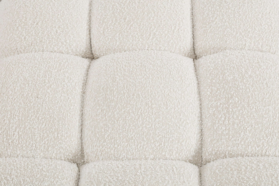 Meridian Furniture - Ames 102" Boucle Fabric Upholstered 6 Piece Modular Sectional - 611Cream-Sec6C - GreatFurnitureDeal