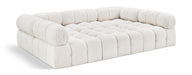 Meridian Furniture - Ames 102" Boucle Fabric Upholstered 6 Piece Modular Sectional - 611Cream-Sec6C - GreatFurnitureDeal