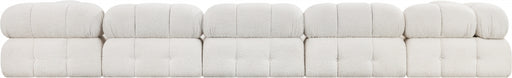 Meridian Furniture - Ames 170" Boucle Fabric Upholstered 6 Piece Modular Sectional - 611Cream-Sec6E - GreatFurnitureDeal