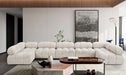 Meridian Furniture - Ames 170" Boucle Fabric Upholstered 7 Piece Modular Sectional - 611Cream-Sec7A - GreatFurnitureDeal