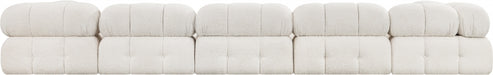 Meridian Furniture - Ames 170" Boucle Fabric Upholstered 7 Piece Modular Sectional - 611Cream-Sec7A - GreatFurnitureDeal
