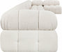 Meridian Furniture - Ames 204" Boucle Fabric Upholstered 7 Piece Modular Sectional - 611Cream-Sec7C - GreatFurnitureDeal