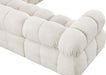 Meridian Furniture - Ames 136" Boucle Fabric Upholstered 7 Piece Modular Sectional - 611Cream-Sec7E - GreatFurnitureDeal