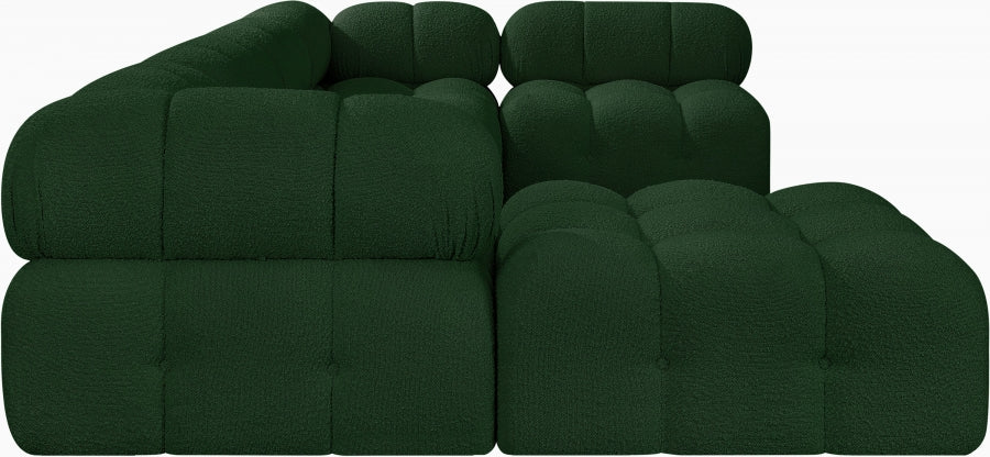 Meridian Furniture - Ames 136" Boucle Fabric Upholstered 6 Piece Modular Sectional - 611Green-Sec6A - GreatFurnitureDeal