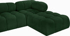 Meridian Furniture - Ames 136" Boucle Fabric Upholstered 6 Piece Modular Sectional - 611Green-Sec6A - GreatFurnitureDeal
