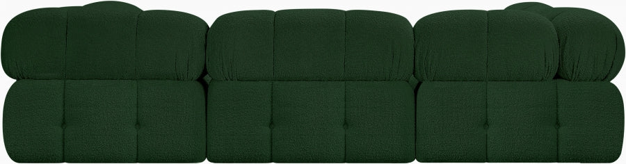 Meridian Furniture - Ames 102" Boucle Fabric Upholstered 6 Piece Modular Sectional - 611Green-Sec6C - GreatFurnitureDeal