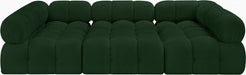 Meridian Furniture - Ames 102" Boucle Fabric Upholstered 6 Piece Modular Sectional - 611Green-Sec6C - GreatFurnitureDeal