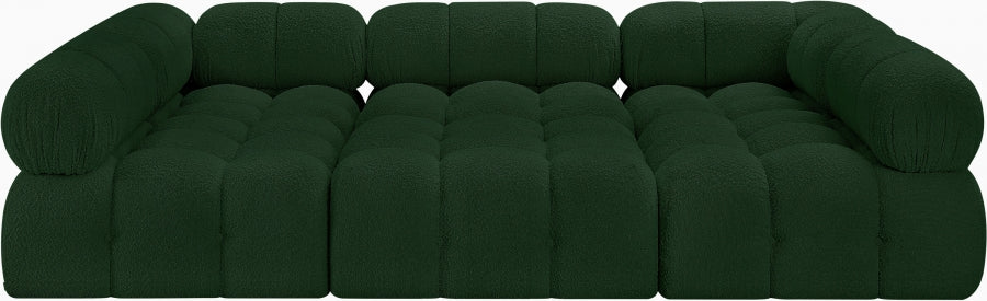 Meridian Furniture - Ames 102" Boucle Fabric Upholstered 6 Piece Modular Sectional - 611Green-Sec6C - GreatFurnitureDeal