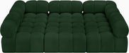 Meridian Furniture - Ames 102" Boucle Fabric Upholstered 6 Piece Modular Sectional - 611Green-Sec6C - GreatFurnitureDeal
