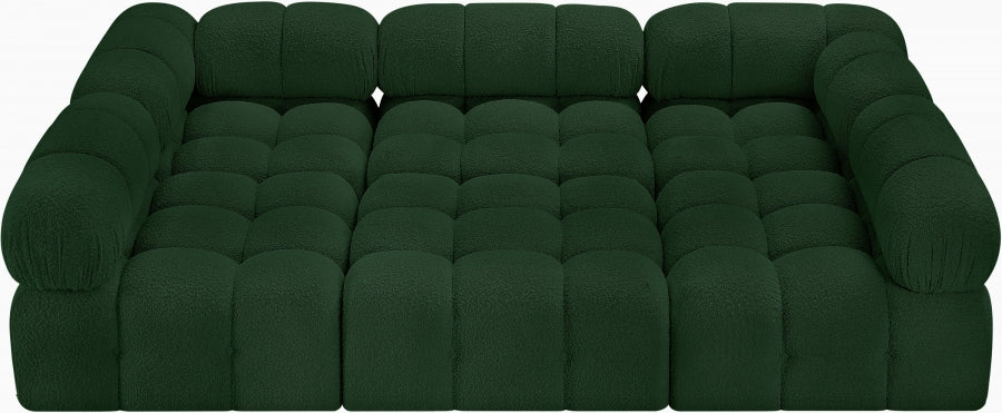 Meridian Furniture - Ames 102" Boucle Fabric Upholstered 6 Piece Modular Sectional - 611Green-Sec6C - GreatFurnitureDeal