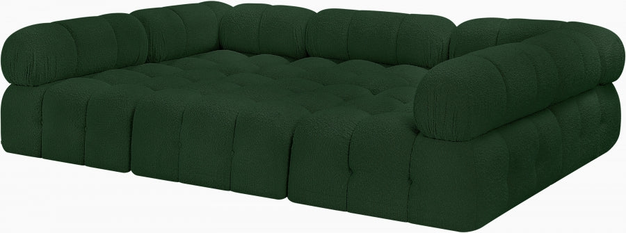 Meridian Furniture - Ames 102" Boucle Fabric Upholstered 6 Piece Modular Sectional - 611Green-Sec6C - GreatFurnitureDeal