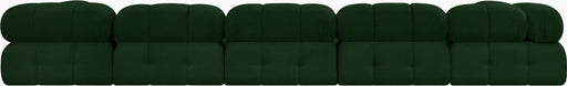 Meridian Furniture - Ames 170" Boucle Fabric Upholstered 6 Piece Modular Sectional - 611Green-Sec6E - GreatFurnitureDeal