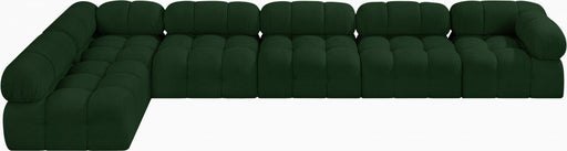 Meridian Furniture - Ames 170" Boucle Fabric Upholstered 6 Piece Modular Sectional - 611Green-Sec6E - GreatFurnitureDeal