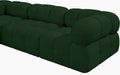 Meridian Furniture - Ames 136" Boucle Fabric Upholstered 6 Piece Modular Sectional - 611Green-Sec6F - GreatFurnitureDeal