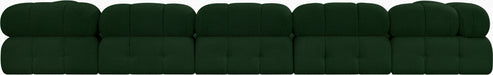 Meridian Furniture - Ames 170" Boucle Fabric Upholstered 7 Piece Modular Sectional - 611Green-Sec7A - GreatFurnitureDeal