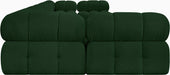 Meridian Furniture - Ames 170" Boucle Fabric Upholstered 7 Piece Modular Sectional - 611Green-Sec7A - GreatFurnitureDeal