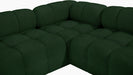 Meridian Furniture - Ames 170" Boucle Fabric Upholstered 7 Piece Modular Sectional - 611Green-Sec7A - GreatFurnitureDeal