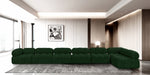 Meridian Furniture - Ames 204" Boucle Fabric Upholstered 7 Piece Modular Sectional - 611Green-Sec7C - GreatFurnitureDeal