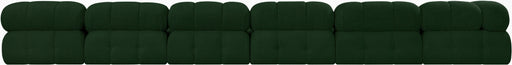 Meridian Furniture - Ames 204" Boucle Fabric Upholstered 7 Piece Modular Sectional - 611Green-Sec7C - GreatFurnitureDeal