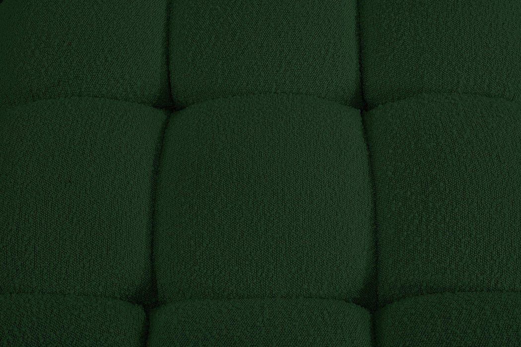 Meridian Furniture - Ames 204" Boucle Fabric Upholstered 7 Piece Modular Sectional - 611Green-Sec7D - GreatFurnitureDeal