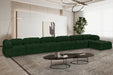 Meridian Furniture - Ames 204" Boucle Fabric Upholstered 7 Piece Modular Sectional - 611Green-Sec7D - GreatFurnitureDeal