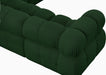 Meridian Furniture - Ames 136" Boucle Fabric Upholstered 7 Piece Modular Sectional - 611Green-Sec7E - GreatFurnitureDeal