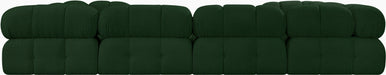 Meridian Furniture - Ames 136" Boucle Fabric Upholstered 8 Piece Modular Sectional Sofa - 611Green-Sec8A - GreatFurnitureDeal