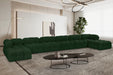 Meridian Furniture - Ames 204" Boucle Fabric Upholstered 8 Piece Modular Sectional - 611Green-Sec8B - GreatFurnitureDeal