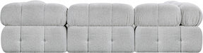 Meridian Furniture - Ames 102" Boucle Fabric Upholstered 6 Piece Modular Sectional - 611Grey-Sec6C - GreatFurnitureDeal